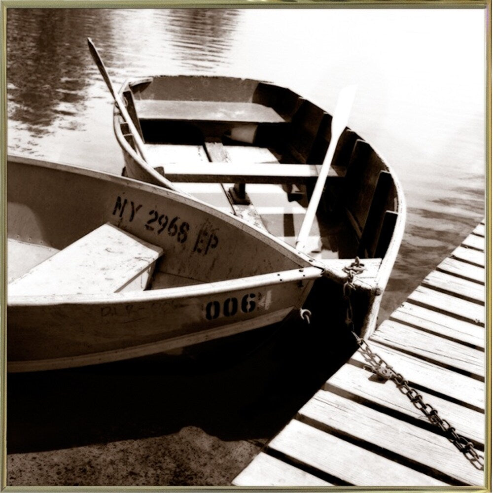 Two Boats-HARBOA53731 Print 15"x15" by Harold Silverman - Boats