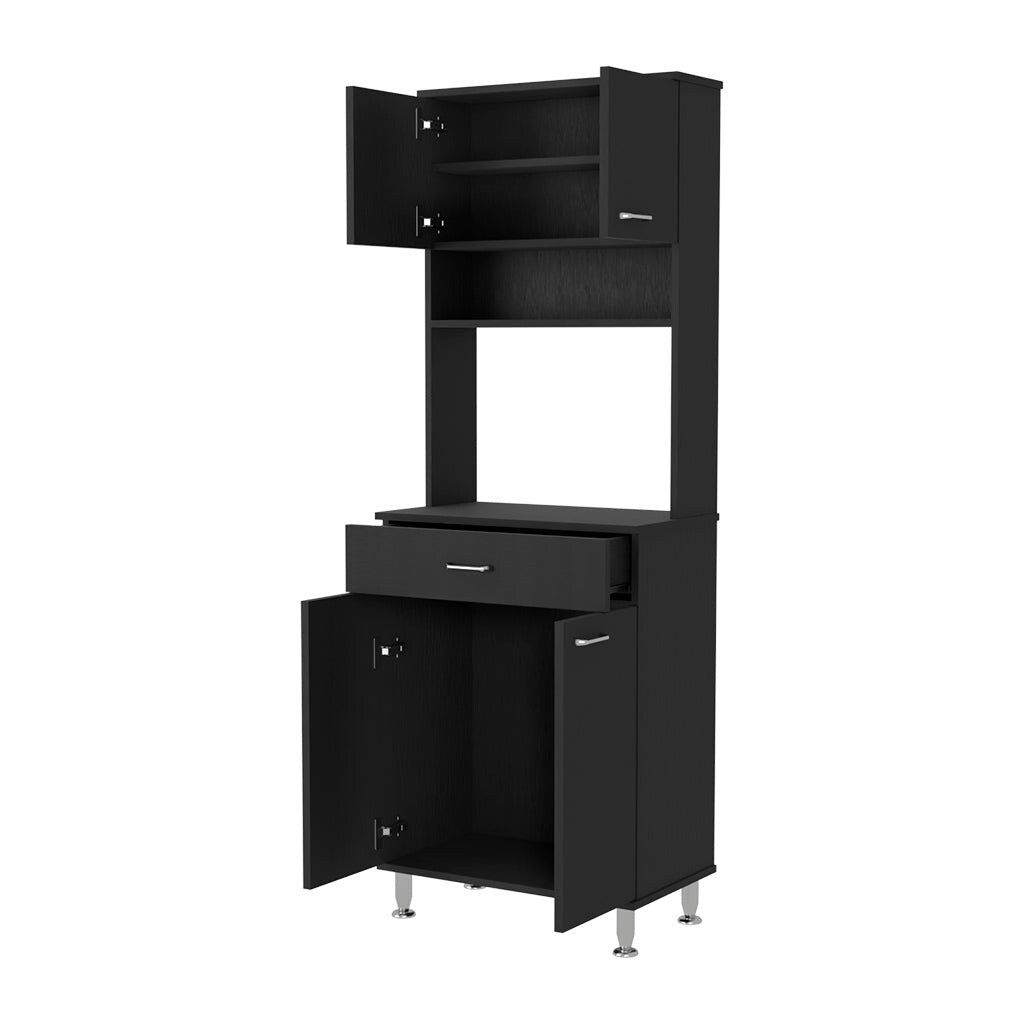 Two Door Cabinets, One Drawer, Four Adjustable Metal Legs