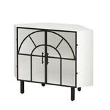 Two-Door Hexagonal Corner Cabinet