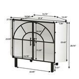 Two-Door Hexagonal Corner Cabinet