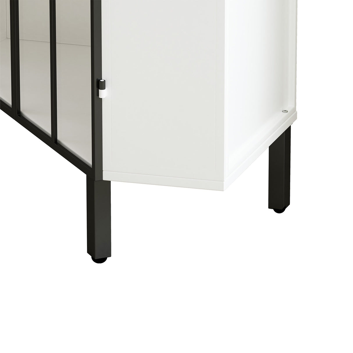 Two-Door Hexagonal Corner Cabinet