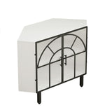 Two-Door Hexagonal Corner Cabinet