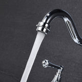 Two-Handles Bridge Kitchen Faucet with Side Sprayer