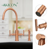 Two-Handles Kitchen Faucet with Side Spray