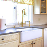 Two-Handles Kitchen Faucet with Side Spray