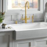 Two-Handles Kitchen Faucet with Side Spray