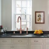 Two-Handles Kitchen Faucet with Side Spray