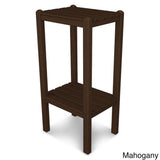 POLYWOOD Two Shelf Bar Side Table