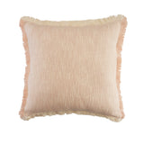 Sevita Two-Tone Cotton Fringe Throw Pillow