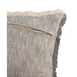 Sevita Two-Tone Cotton Fringe Throw Pillow
