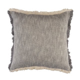 Sevita Two-Tone Cotton Fringe Throw Pillow