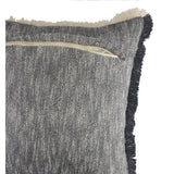 Sevita Two-Tone Cotton Fringe Throw Pillow