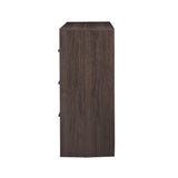 Two-tone Wood Dresser with 6 Drawers Caramel and Licorice
