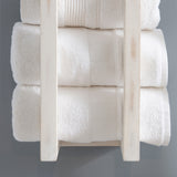 Twombly Wooden Wall Mount Towel Rack (Set of 2)