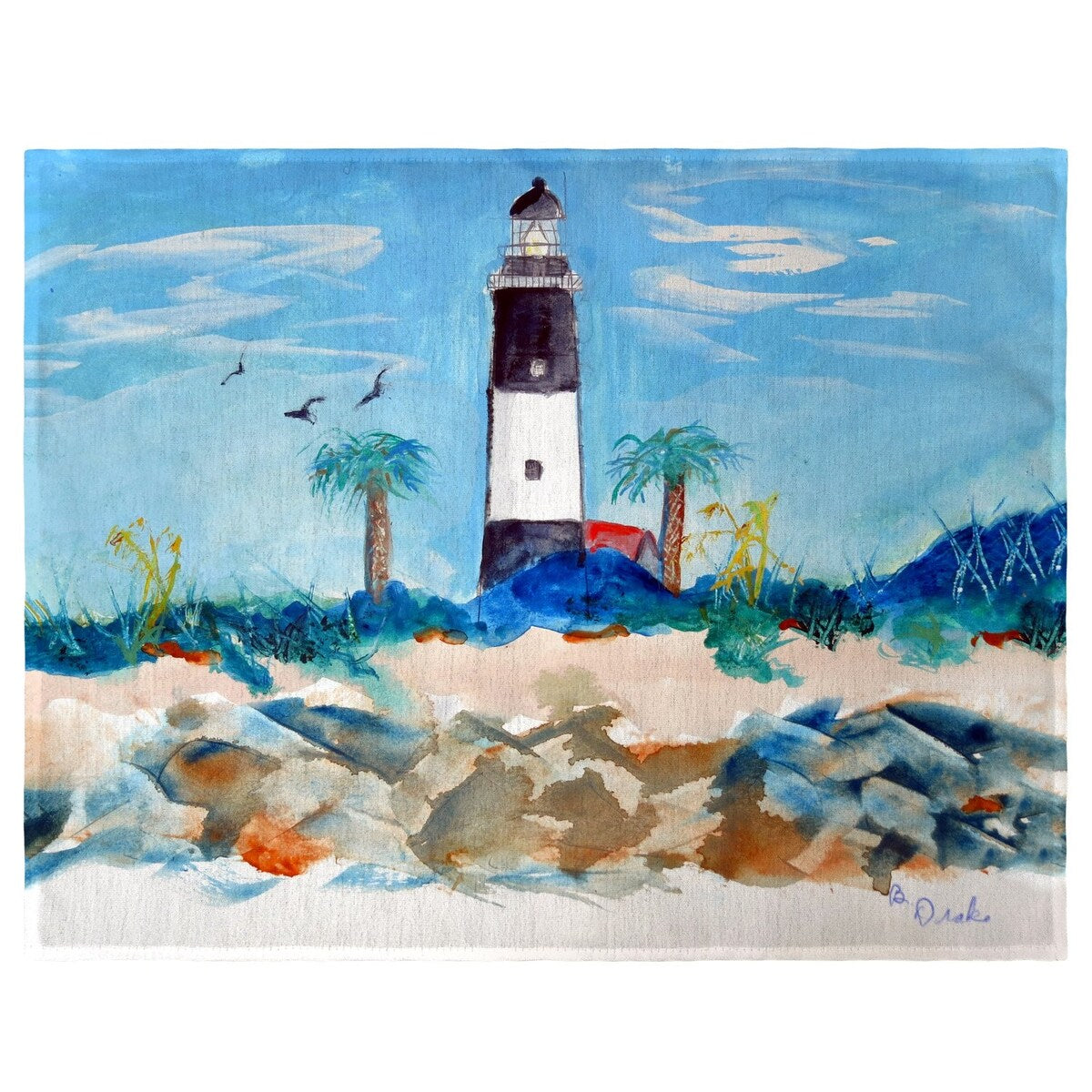 Tybee Lighthouse, GA Place Mat Set of 4 - 14x18