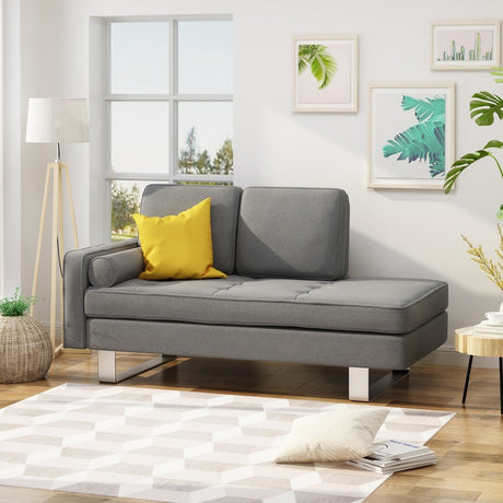 Typhaine Modern Chaise Loveseat by Christopher Knight Home