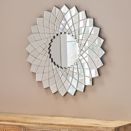 Tzipora Glam Sunburst Wall Mirror by Christopher Knight Home