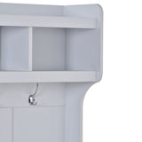 Multifunctional Hall Tree with 6 Hooks and Storage