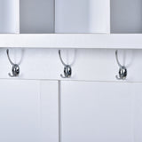 Multifunctional Hall Tree with 6 Hooks and Storage