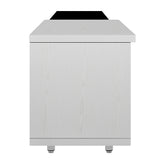 Modern Lacquered Front TV Stand Media Center Storage Cabinet - 14.20 x 84.60 x 19.70