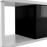 Modern Lacquered Front TV Stand Media Center Storage Cabinet - 14.20 x 84.60 x 19.70
