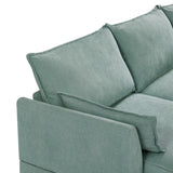U-Shape Convertible Storage Seat Modular Sectional Sofa with Reversible Chais