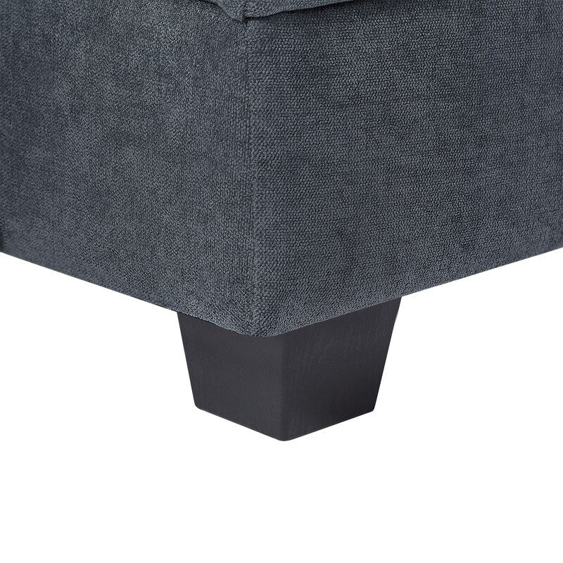 U-Shape Convertible Storage Seat Modular Sectional Sofa with Reversible Chais