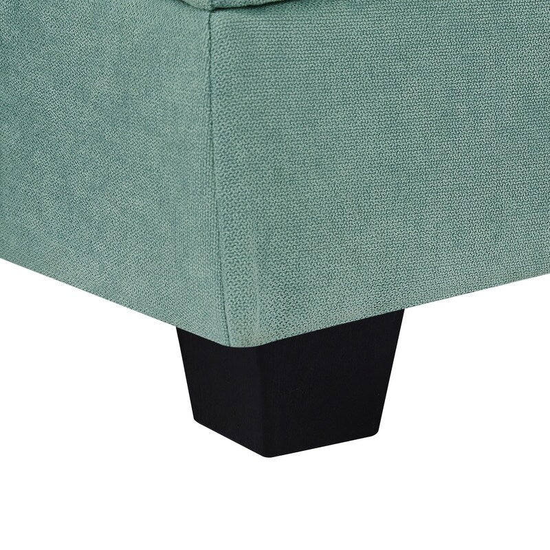 U-Shape Convertible Storage Seat Modular Sectional Sofa with Reversible Chais