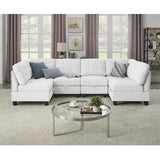 U Shape Modular Sectional Sofa w/ Four Single Chair and Two Corner
