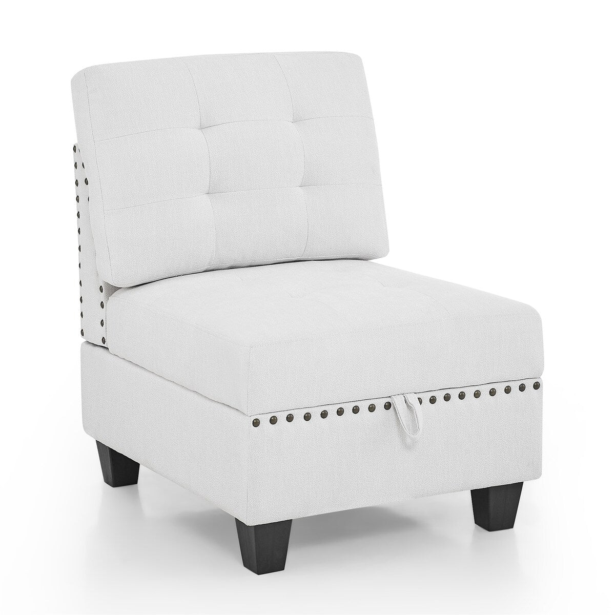 U Shape Modular Sectional Sofa w/ Four Single Chair and Two Corner