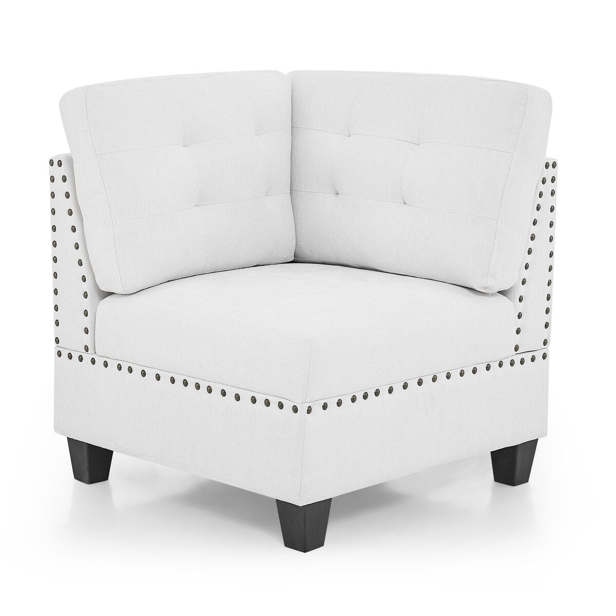 U Shape Modular Sectional Sofa w/ Four Single Chair and Two Corner