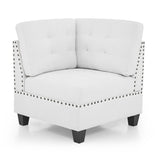 U Shape Modular Sectional Sofa w/ Four Single Chair and Two Corner