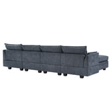 U-Shape Sectional Sofa Sets Storage Seat Sofa Bed with Chaise