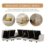 U-Shape Sectional Sofa Sets Storage Seat Sofa Bed with Chaise