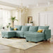 U-Shape Sectional Sofa Sets Storage Seat Sofa Bed with Chaise