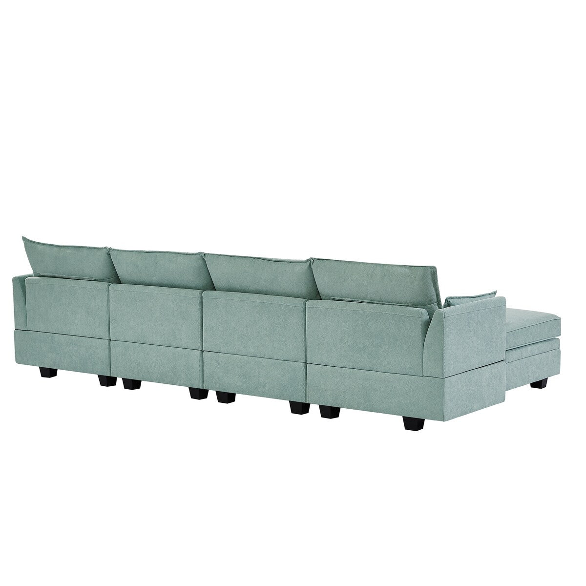 U-Shape Sectional Sofa Sets Storage Seat Sofa Bed with Chaise
