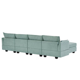 U-Shape Sectional Sofa Sets Storage Seat Sofa Bed with Chaise