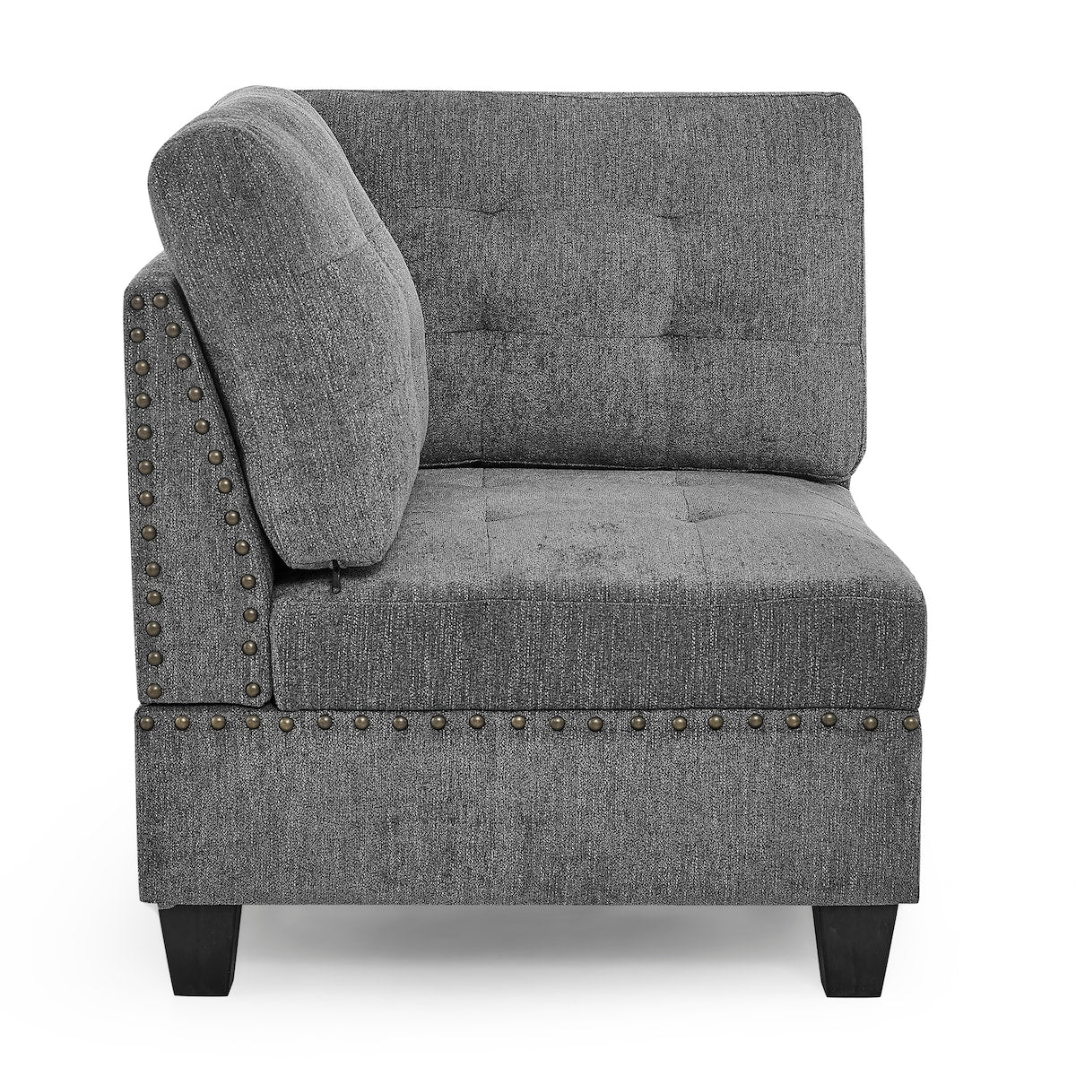 U shape Modular Sectional Sofa, DIY Combination, Includes Storage Space, Seven Single Chair, Four Corner and One Ottoman