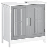 U-shaped design bathroom vanity with adjustable shelf
