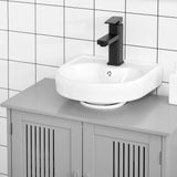U-shaped design bathroom vanity with adjustable shelf