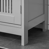 U-shaped design bathroom vanity with adjustable shelf