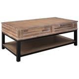 Lift Top Coffee Table with Inner Storage Space and Shelf