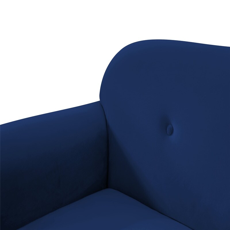 Deluxe Mid-Century Modern Two-Seat Velvet Sofa Loveseat