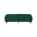 Deluxe Mid-Century Modern Two-Seat Velvet Sofa Loveseat