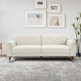 Deluxe Mid-Century Modern Two-Seat Velvet Sofa Loveseat