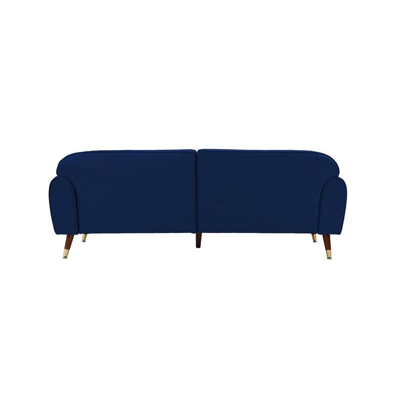 Deluxe Mid-Century Modern Two-Seat Velvet Sofa Loveseat