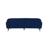 Deluxe Mid-Century Modern Two-Seat Velvet Sofa Loveseat
