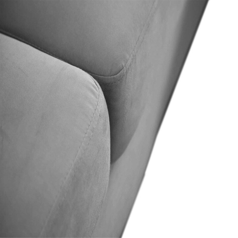 Deluxe Mid-Century Modern Two-Seat Velvet Sofa Loveseat