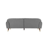 Deluxe Mid-Century Modern Two-Seat Velvet Sofa Loveseat