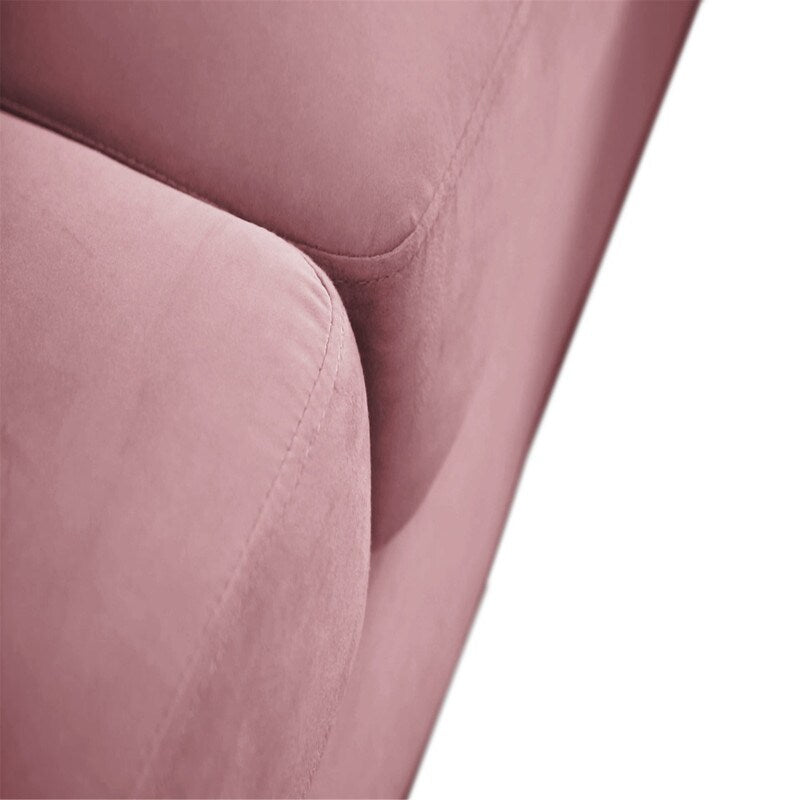 Deluxe Mid-Century Modern Two-Seat Velvet Sofa Loveseat